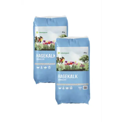 Hagekalk granulert 20 kg - 2 pk