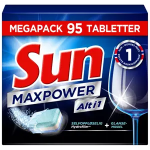 Oppvaskablett MaxPower Alt i 1 95 tabl