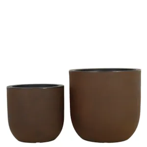 Blomsterpotte Pico sett à 2 stk rust