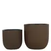 Brun Blomsterpotte Pico sett à 2 stk rust