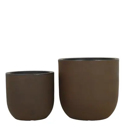 Blomsterpotte Pico sett à 2 stk rust