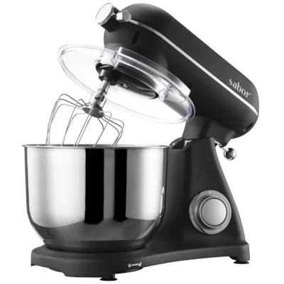 Kjøkkenmaskin 6,5 L med kobling svart, bilde 2