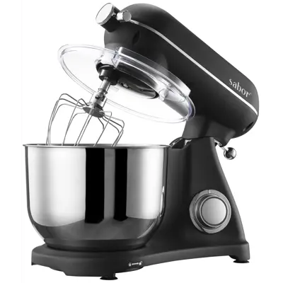 Kjøkkenmaskin 6,5 L med kobling svart, bilde 2