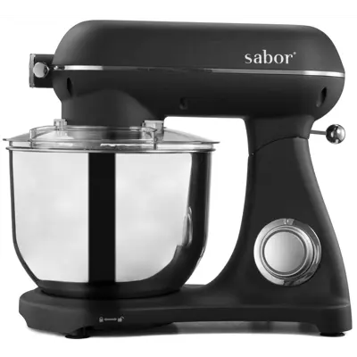 Kjøkkenmaskin 6,5 L med kobling svart