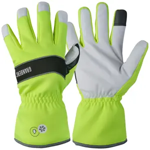 Arbeidshanske vinter geitskinn gul