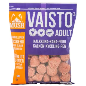 Hundefôr Vaisto kalkun-kylling-rein frosset 800 g