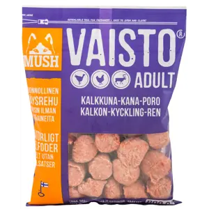 Hundefôr Vaisto kalkun-kylling-rein frosset 800 g