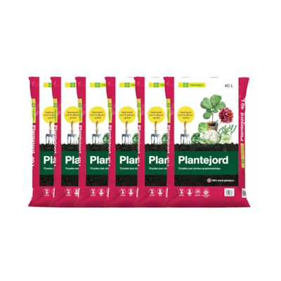 Plantejord 40 L-6 pk