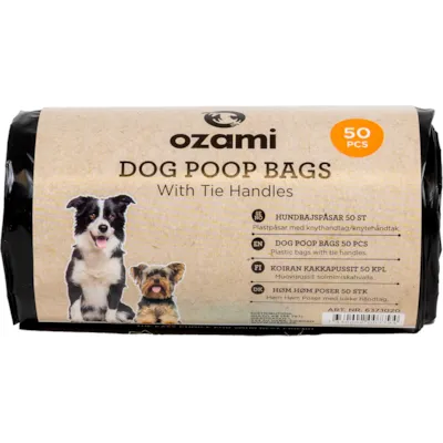 Hundeposer 50 stk svart