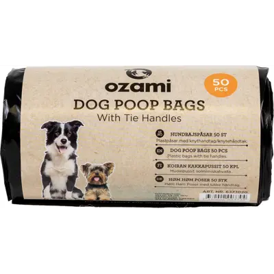 Hundeposer 50 stk svart