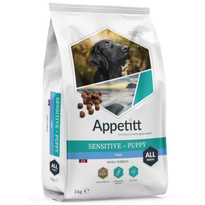Hundefôr Sensitive Puppy Fish Small Breed 3 kg