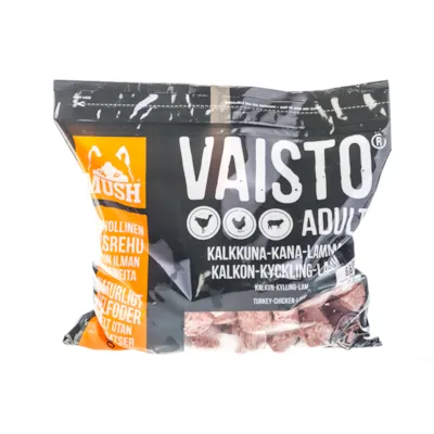 Hundefôr Vaisto frosset kalkun-kylling-lam 3 kg