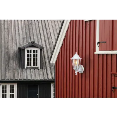 Utelampe Kristiansand hvit, bilde 2