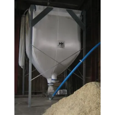 Tekstilsilo Kvadratisk med stålstativ diameter 40 cm