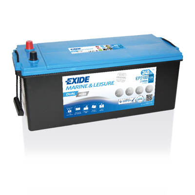 Båt og fritidsbatteri Dual AGM EP2100