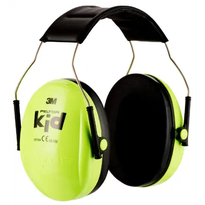 Hørselvern Peltor barn neongrønn