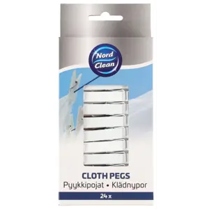 Klesklyper plast 24 pk