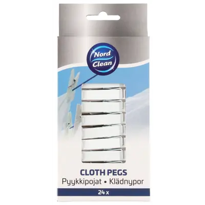 Klesklyper plast 24 pk