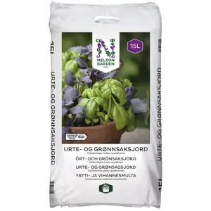 Urte- og grønnsaksjord 15 L