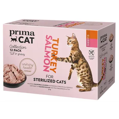 Våtfôr Sterilized multipakk 12x85 g