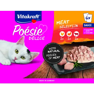 Våtfôr Poesi Meny kjøtt 6x85 gr, bilde 2