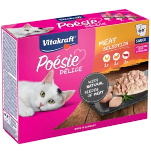 Våtfôr Poesi Meny kjøtt 6x85 gr