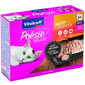 Våtfôr Poesi Meny kjøtt 6x85 gr