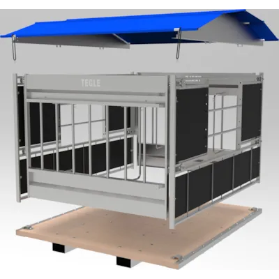 Rundballehekk for sau, bilde 3