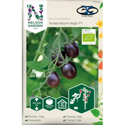 Frø cherrytomat Krebs Black Vega