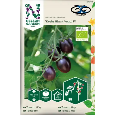 Frø cherrytomat Krebs Black Vega