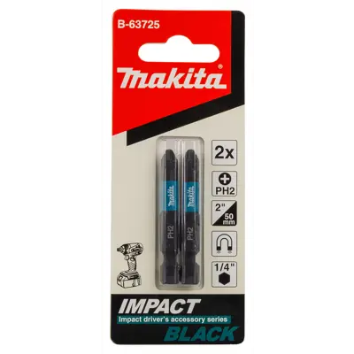 Bits PH2 50 mm 1/4" Impact Black, bilde 2
