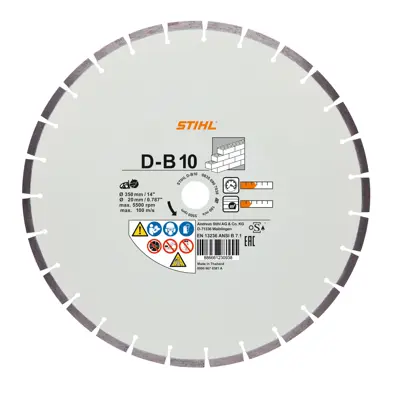 Diamantskive D-B10 350 mm/14"