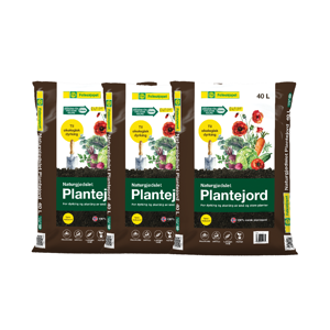 Plantejord naturgjødslet 40 L-3 pk