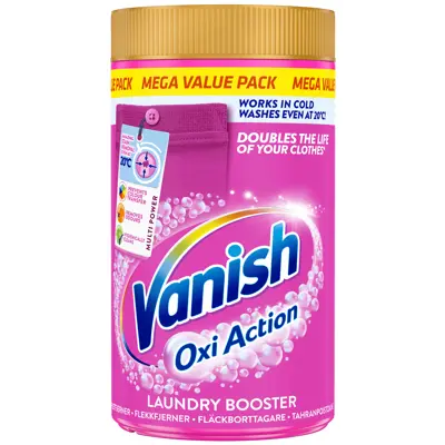 Vaskepulver Vanish Pink Powder 1,5 kg