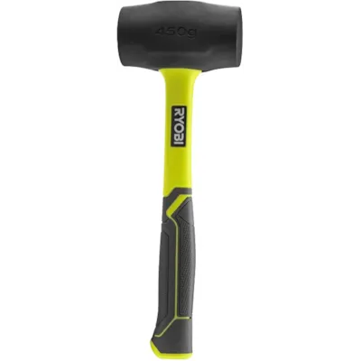 Gummihammer glassfiber 450 g svart