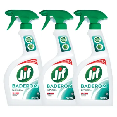 Kit med 3 baderomspray 750 ml