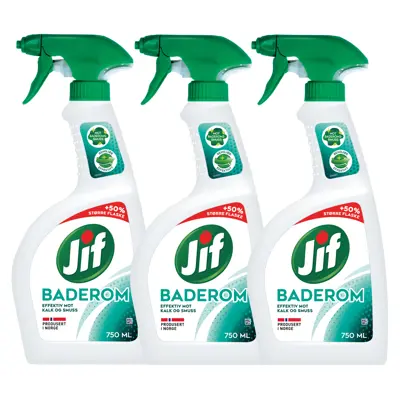 Kit med 3 baderomspray 750 ml