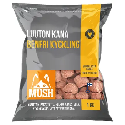 Tilleggsfôr Basic kyllingboller benfri frosset 1 kg