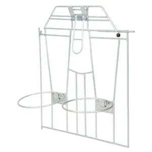 Dør og hjulsett kalvehytte