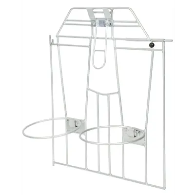 Dør og hjulsett kalvehytte