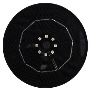 Vannfontene solar med LED-lys