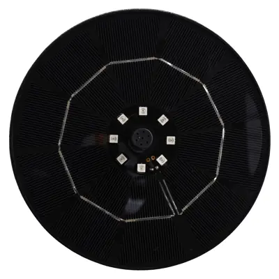 Vannfontene solar med LED-lys