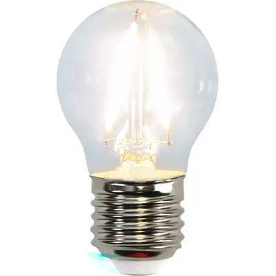 Lyspære LED G45 klar 2W