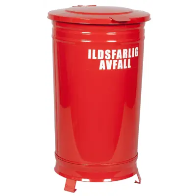 Brannisolert avfallsbeholder, bilde 3