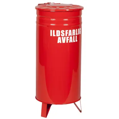 Brannisolert avfallsbeholder, bilde 2