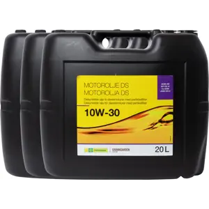 Kit med 3 stk. motorolje delsyntetisk DS 10W-30 20 L