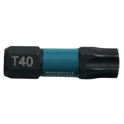 Bits T40 25 mm 1/4" Impact Black