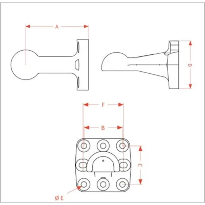 Tilhengerdel for kulekobling K80, bilde 2