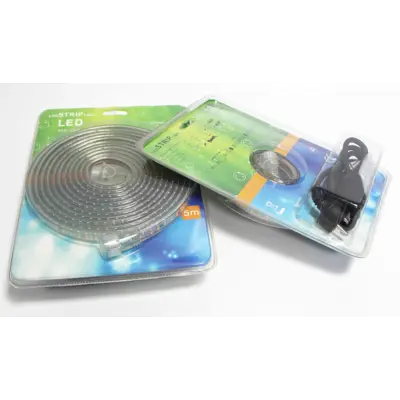 Lyslenke rull med støpsel 5 m