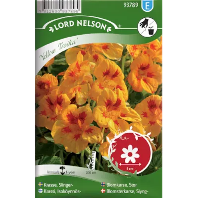 Frø blomkarse stor Yellow Troika